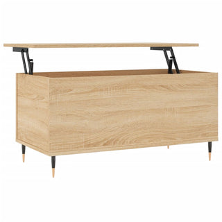 Salontafel 90X44,5X45 Cm Bewerkt Hout Kleurig