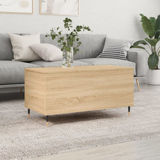 Salontafel 90X44,5X45 Cm Bewerkt Hout Kleurig