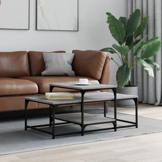 Salontafel 102X60X45 Cm Bewerkt Hout Bruin Eikenkleur