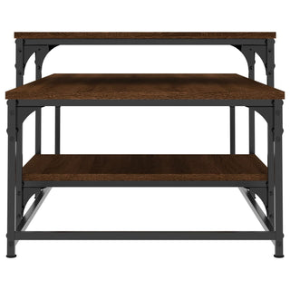 Salontafel 102X60X45 Cm Bewerkt Hout Bruin Eikenkleur