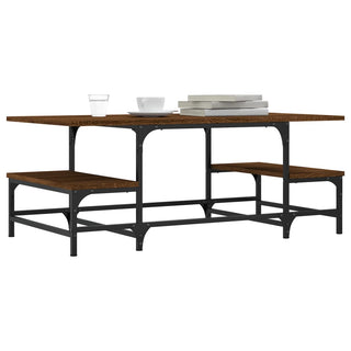 Salontafel 100X50,5X40 Cm Bewerkt Hout Bruin Eikenkleur