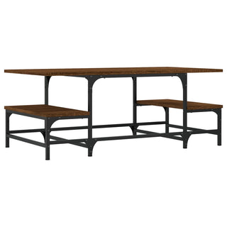 Salontafel 100X50,5X40 Cm Bewerkt Hout Bruin Eikenkleur