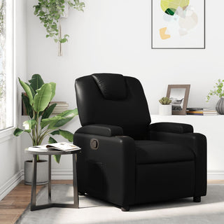 Fauteuil Verstelbaar Kunstleer Zwart