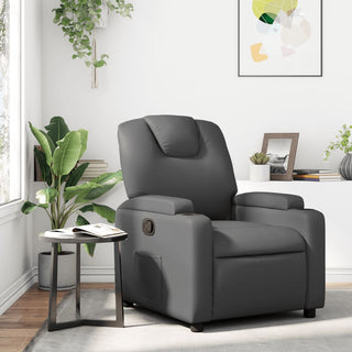 Fauteuil Verstelbaar Kunstleer Grijs