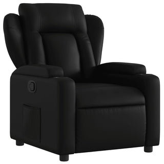 Fauteuil Verstelbaar Kunstleer Zwart