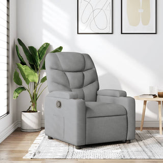 Fauteuil Verstelbaar Stof Lichtgrijs