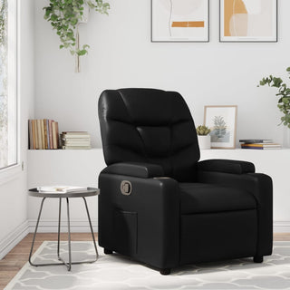 Fauteuil Verstelbaar Kunstleer Zwart