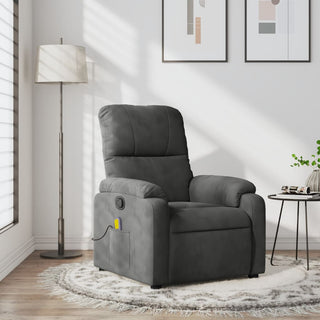 Massagestoel Microvezelstof Donkergrijs