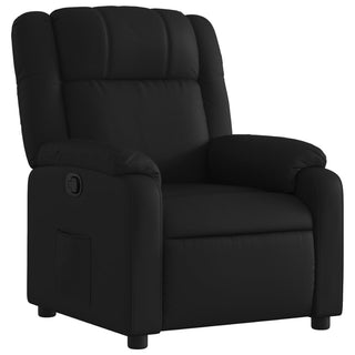 Fauteuil Verstelbaar Kunstleer Zwart