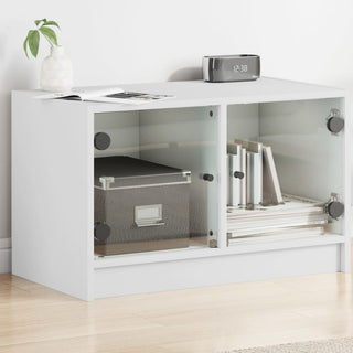 Tv-Meubel Met Glazen Deuren 68X37X42 Cm