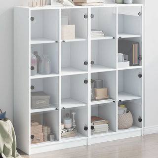 Boekenkast Met Deuren 36X37X42 Cm Hout Bruineikenkleurig
