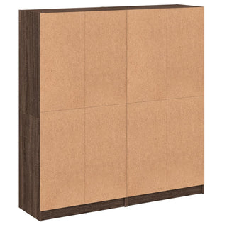 Boekenkast Met Deuren 36X37X42 Cm Hout Bruineikenkleurig
