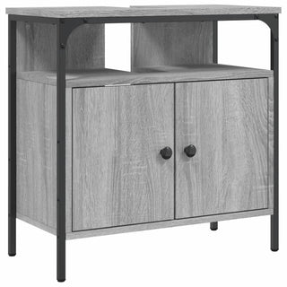 Wastafelkast 60X30X60 Cm Bewerkt Hout Grijs Sonoma Eikenkleurig