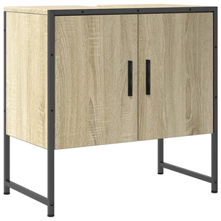 Wastafelkast 60X33X60 Cm Bewerkt Hout Sonoma Eikenkleurig