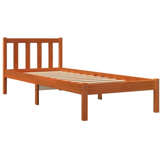 Bedframe Massief Grenenhout Wasbruin 90X200 Cm