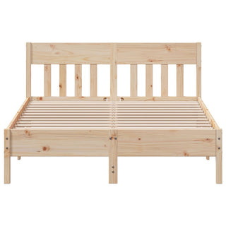 Bedframe Met Hoofdbord Massief Grenenhout