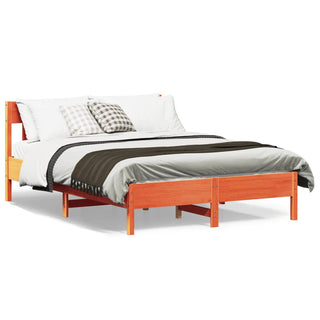 Bedframe Met Hoofdbord Massief Grenenhout