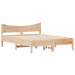 Bedframe Massief Grenenhout 135X190 Cm