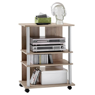 Fmd Tv/Hifi-Kast Met 3 Vakken 65X40X79,2 Cm Eikenkleurig