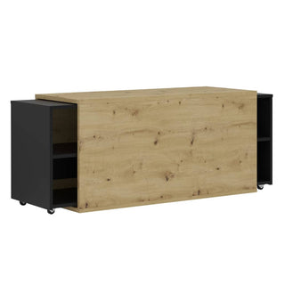 Fmd Tv-Meubel 194,5X39,9X49,2 Cm Artisan En Zwart