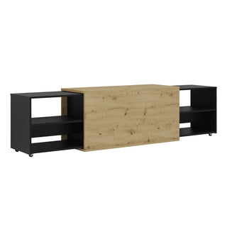 Fmd Tv-Meubel 194,5X39,9X49,2 Cm Artisan En Zwart