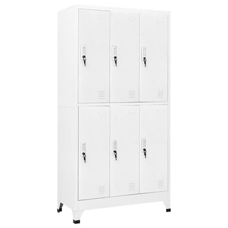 Lockerkast Met 6 Vakken 90X45X80 Cm Staal