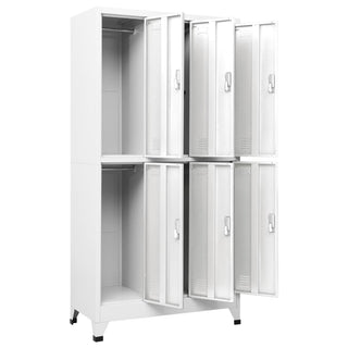 Lockerkast Met 6 Vakken 90X45X80 Cm Staal