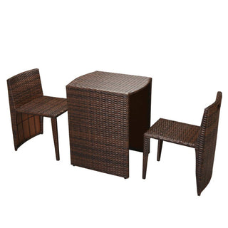 Bistroset Met Kussens Poly Rattan