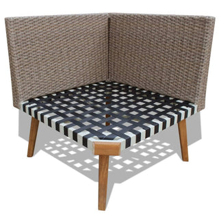 4-Delige Loungeset Met Kussens Poly Rattan Grijs