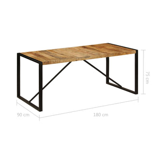 Eettafel 80 Cm Massief Ruw Mangohout