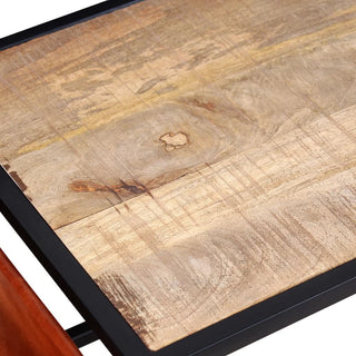 Salontafel Met Echt Lederen Tijdschriftenhouder 110X50X45 Cm