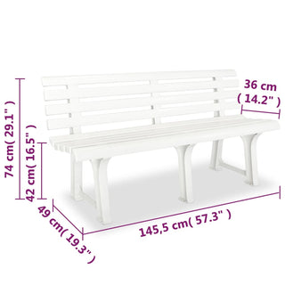 Tuinbank 145,5 Cm Kunststof