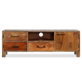 Tv-Meubel Vintage 118X30X40 Cm Massief Hout