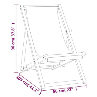 Ligstoel 56X105X96 Cm Teakhout