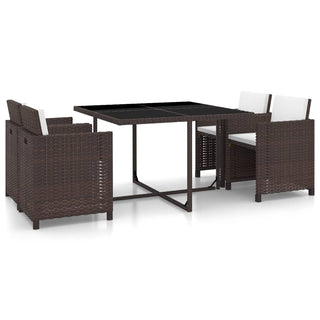 Tuinset Met Kussens Poly Rattan