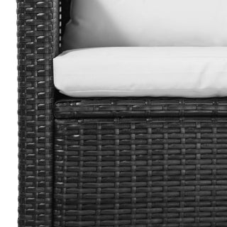 5-Delige Loungeset Met Kussens Poly Rattan