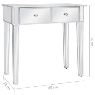 Kaptafel Gespiegeld Met Kruk Mdf En Glas