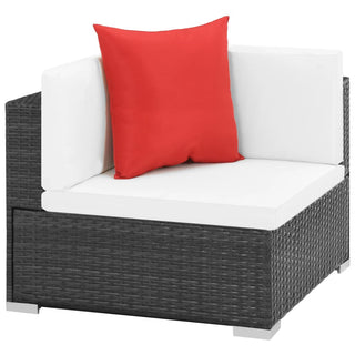 Loungeset Met Kussens Poly Rattan