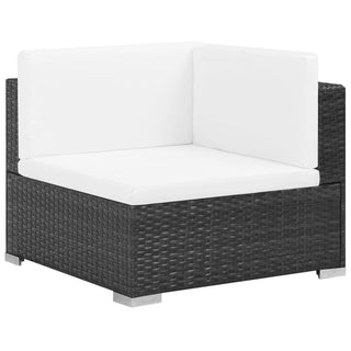 Loungeset Met Kussens Poly Rattan