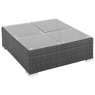 Loungeset Met Kussens Poly Rattan