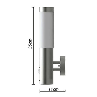 Buitenlamp Rvs Savona Met Sensor (2 Stuks)