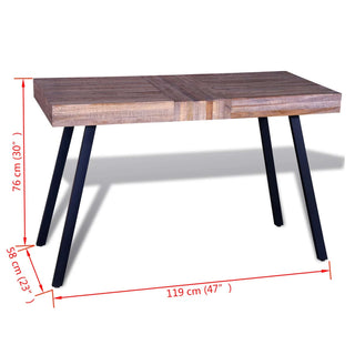 Tafel Gerecycled Teakhout