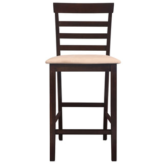 Bartafel Met 4 Barstoelen Set Hout