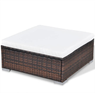 Loungeset Met Kussens Poly Rattan