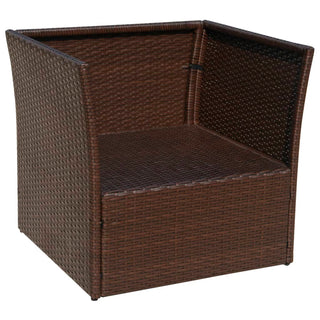 Tuinstoel Met Voetenbank Poly Rattan