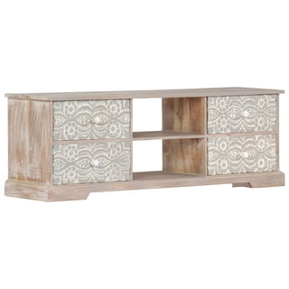 Tv-Meubel 120X30X40 Cm Massief Acaciahout