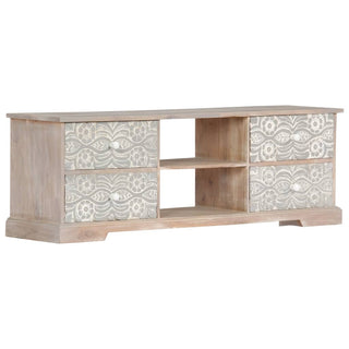 Tv-Meubel 120X30X40 Cm Massief Acaciahout