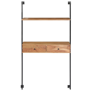 Wandbureau 90X40X170 Cm Massief Acaciahout