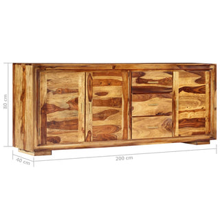 Dressoir 200X40X80 Cm Massief Sheeshamhout