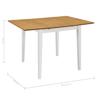 Eettafel Verlengbaar (80-20)X80X74 Cm Mdf